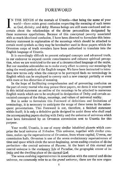 urantia book first page