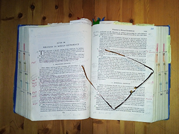 Urantia Book looking dog-eared and tattered